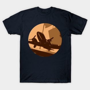 DC 3 Dakota plane art poster T-Shirt